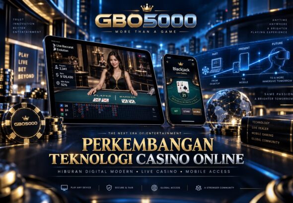 Perkembangan teknologi casino online modern GBO5000